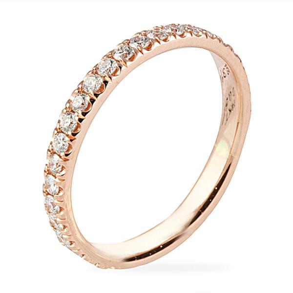 .35 carat Pave Diamond Eternity Band flat