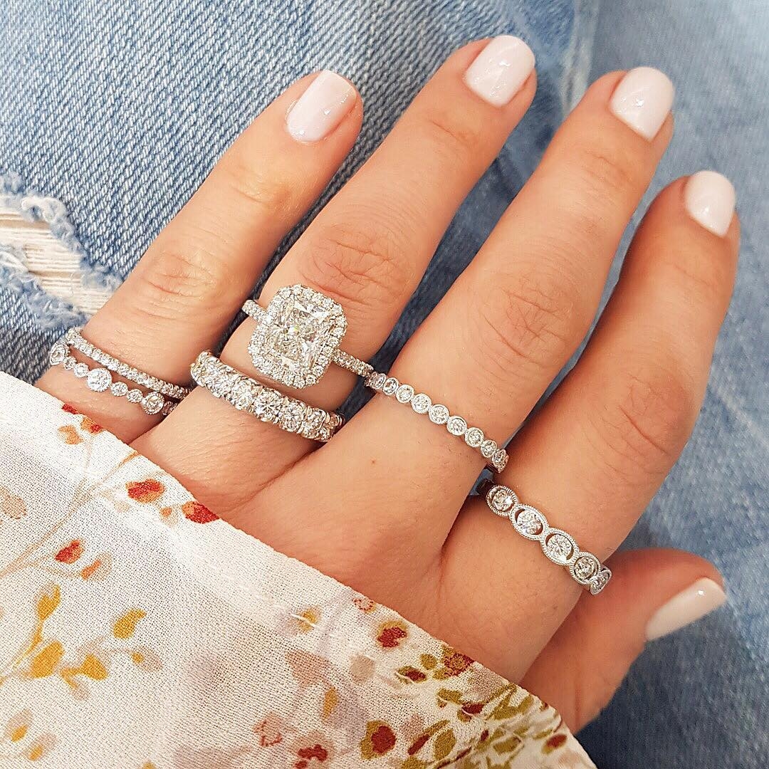 .50 carat Pave Diamond Eternity Band wg