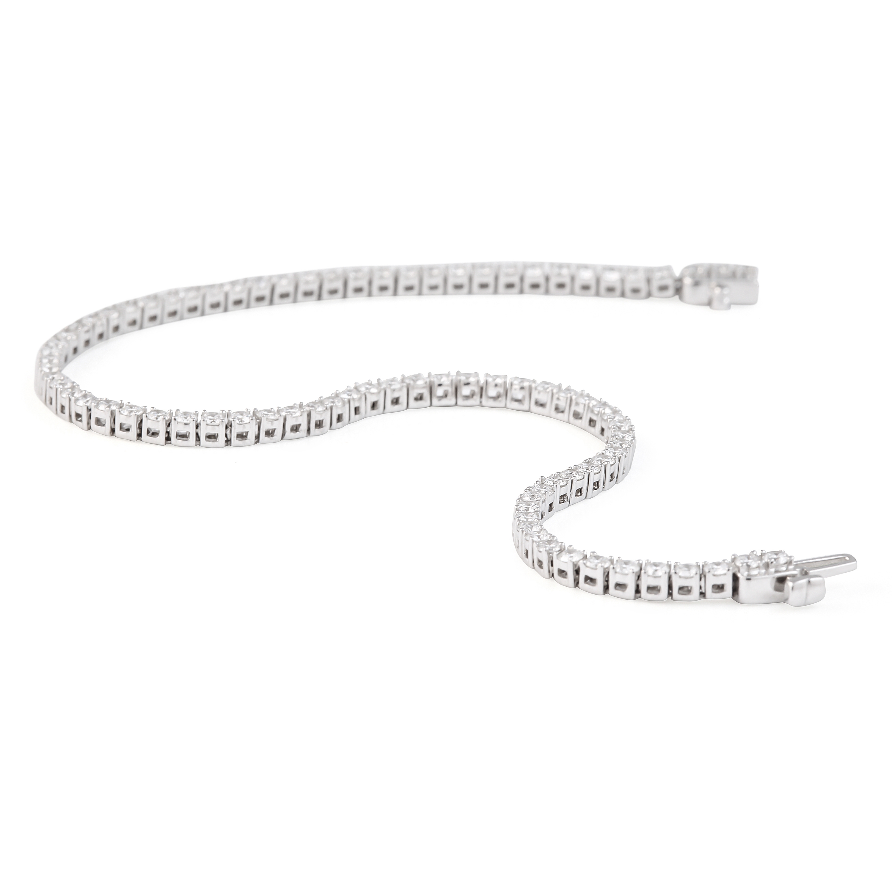 1.90 carat Round Lab Diamond Tennis Bracelet round