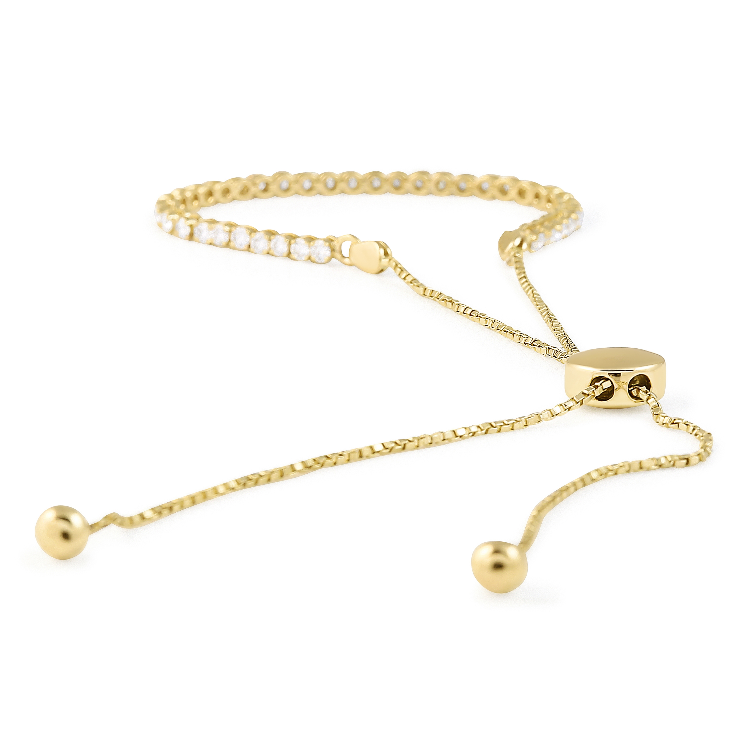 0.85 carat Lab Diamond Zip-Up Tennis Bracelet front