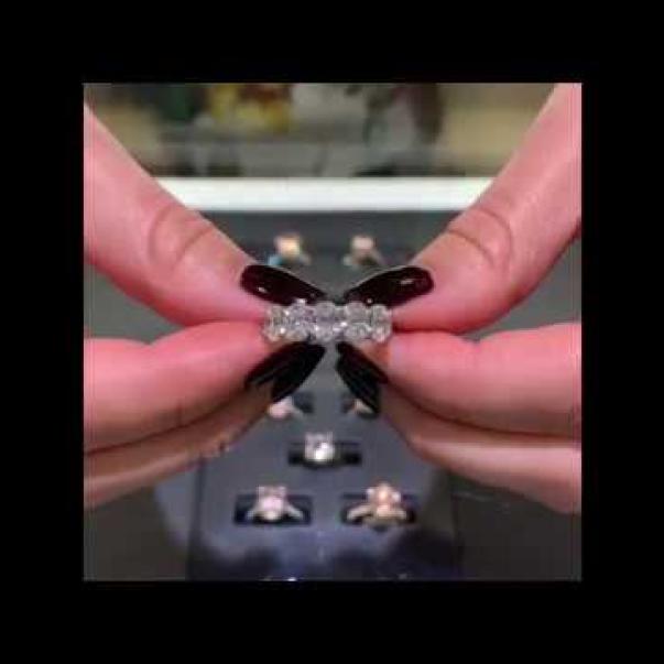 Impressive 5-Stone Oval Diamond Band