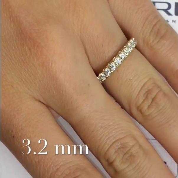 Wedding Bands: Colored Eternity Pave Bands