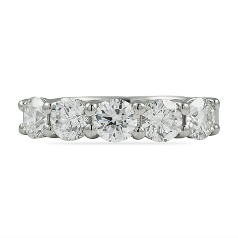 1.75 carat Round Diamond 5-Stone Band