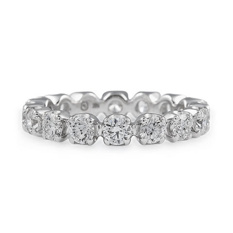 1.60 carat Illusion Set Diamond Eternity Band top