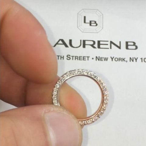 Three Row Band Rose + White Gold Combined