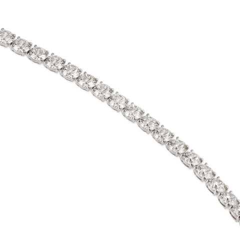 22.5 carat Round Lab Diamond Tennis Bracelet flat