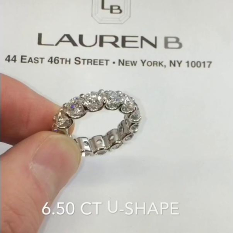 6.50 Ct Total Round Diamond Eternity Band