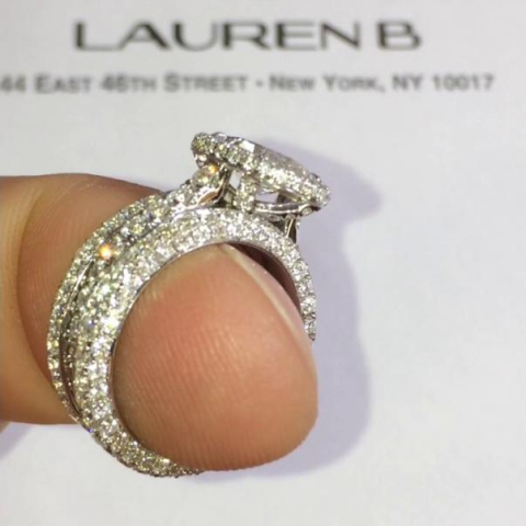 Two-Row Pave Eternity Bands