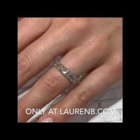 Elongated Radiant Cut Eternity Band 4 Carats