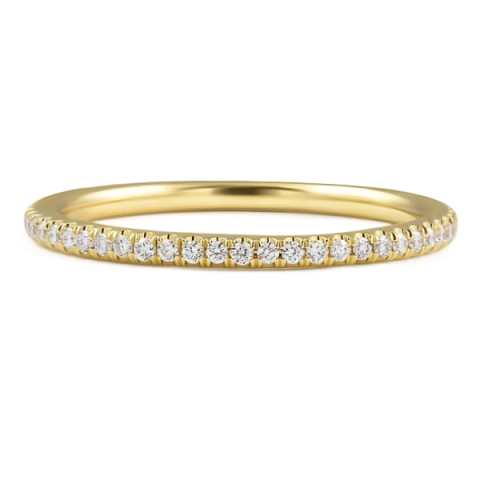 Super Slim Pave Wedding Band yg