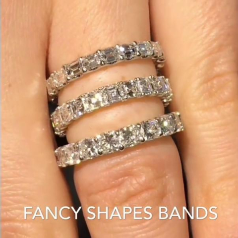 Fancy Cut Diamond Wedding Rings