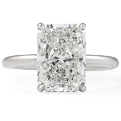 4.03 carat Radiant Cut Diamond Solitaire Ring