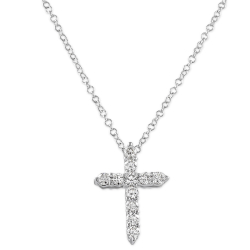 Diamond Cross Pendant Necklace