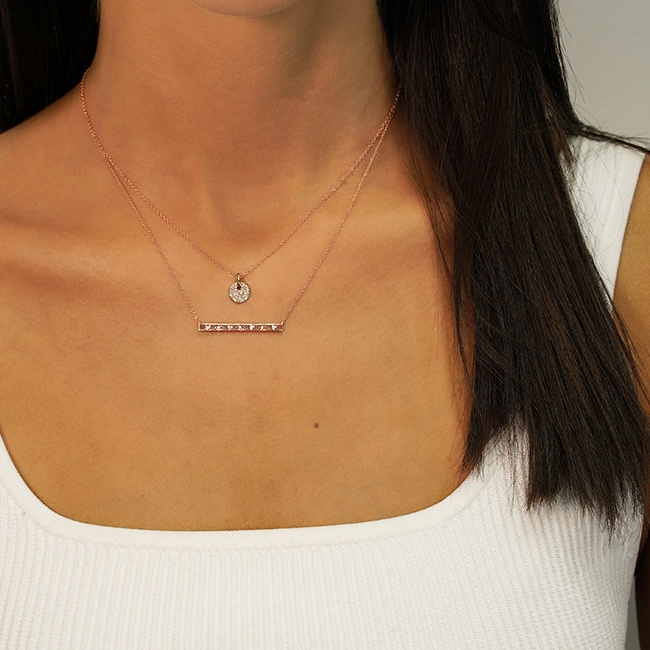 Diamond Disc Pendant