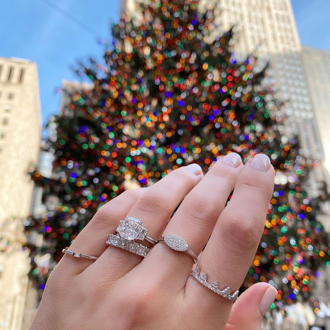 Pave Crown Ring flat