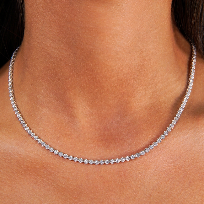 4.5 carat Diamond Tennis Necklace