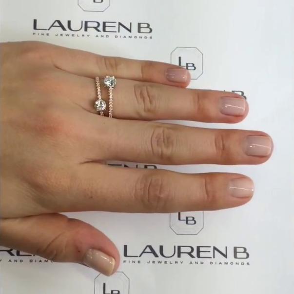 Unique Rose Gold Engagement Ring