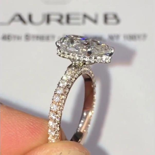 2.73 ct Pear Shape Diamond Engagement Ring
