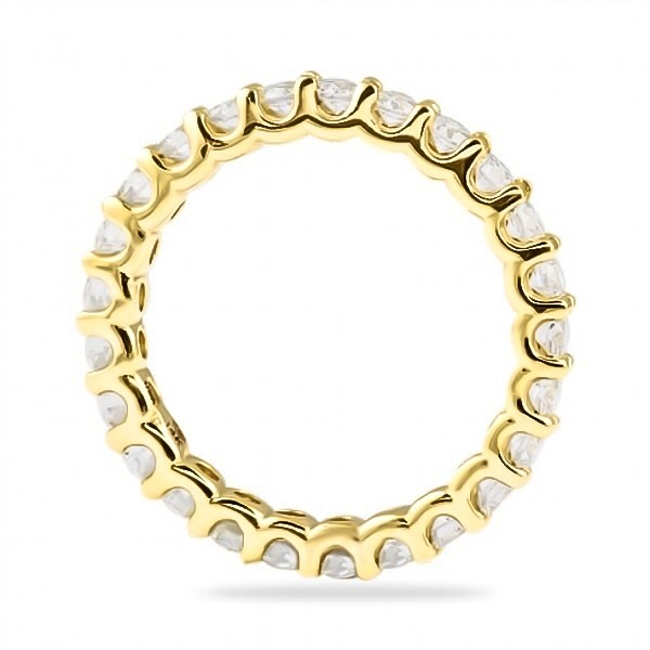 1.35ct Round Diamond U-Shape Eternity Band wg