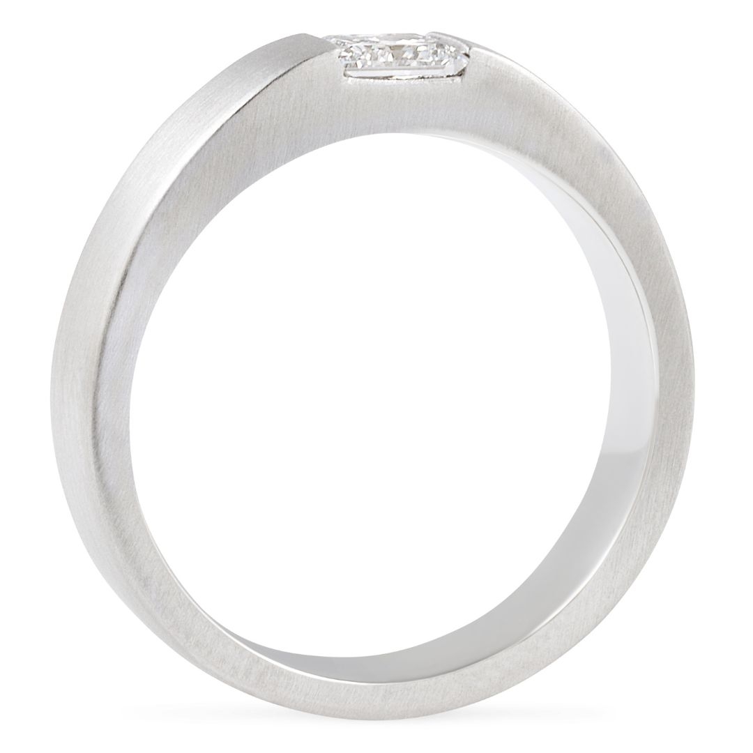 Men's Flush Princess Lab Diamond Band wg